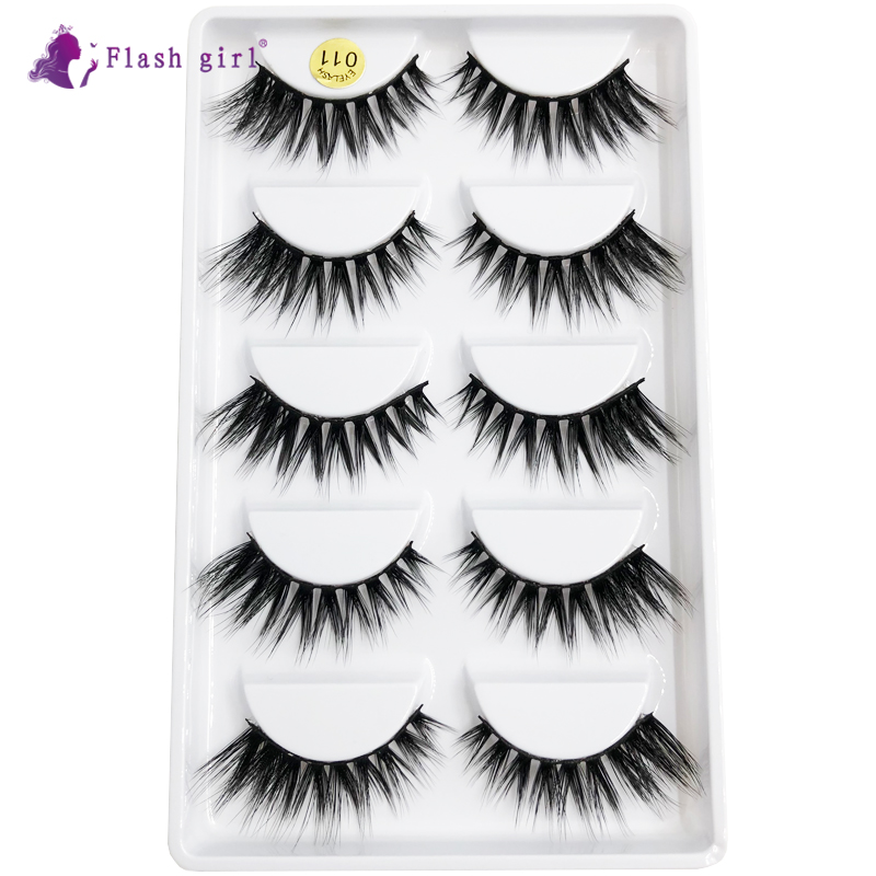 Flash Girl 5 Pair False Eyelashes Mink Lashes 3D Mink Hair Maquillaje Fake Eyelash Handmade Makeup Eyelash Extension Cilios 011
Flash Girl 5 Pair False Eyelashes Mink Lashes 3D Mink Hair Maquillaje Fake Eyelash Handmade Makeup Eyelash Extension Cilios 011