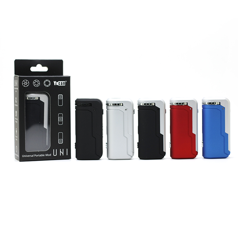 100% Original Yocan UNI Box Kits Mod 650mAh Preheat Variable Voltage Battery With Magnetic 510 Adapter For Thick Oil Cartridge, Black
100% Original Yocan UNI Box Kits Mod 650mAh Preheat Variable Voltage Battery With Magnetic 510 Adapter For Thick Oil Cartridge, Black