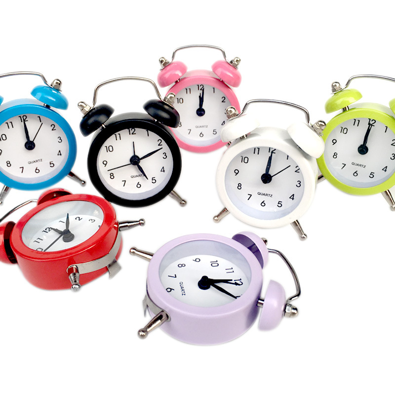 Cute Mini Round Metal Alarm Clock Vintage Retro Silent Pointer Clocks Dual Bell Loud Alarm Clock Room Decor Desk
Cute Mini Round Metal Alarm Clock Vintage Retro Silent Pointer Clocks Dual Bell Loud Alarm Clock Room Decor Desk