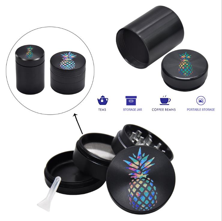 New Four-Layer Metal Smoke and Pineapple Two-piece Set