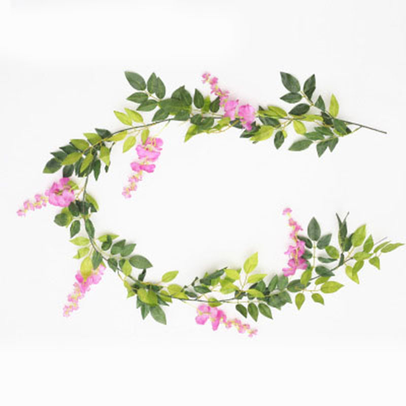 2M Flower String Artificial Wisteria Vine Garland Plants Foliage Wedding Arch Decoration Fake Flower Rattan Hanging Wall Decor, Pink
2M Flower String Artificial Wisteria Vine Garland Plants Foliage Wedding Arch Decoration Fake Flower Rattan Hanging Wall Decor, Pink