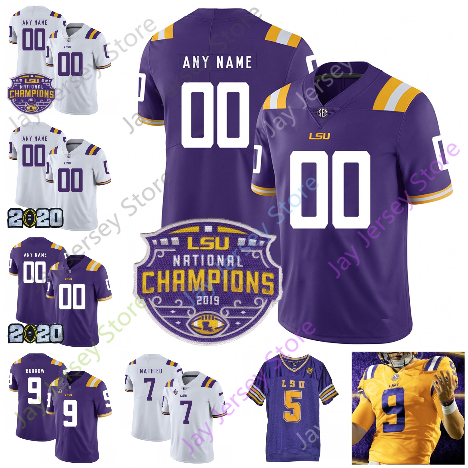 Louisiana State LSU Tigers Football Jersey NCAA 2020 Patch College Thaddeus Moss Patrick Peterson Delpit Adams Chase Curry Guice Cannon, Purple i
Louisiana State LSU Tigers Football Jersey NCAA 2020 Patch College Thaddeus Moss Patrick Peterson Delpit Adams Chase Curry Guice Cannon, Purple i