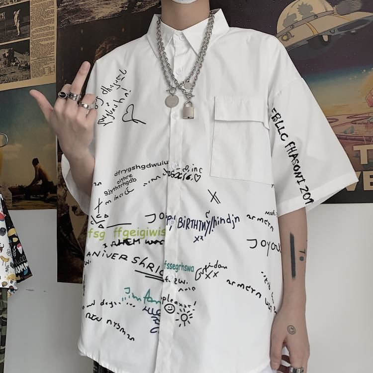 2020 Summer New Youth Popular Men's Korean Version Of The Simple Printed Short-sleeved Shirt Fashion Casual Shirt Jacket, Blue
2020 Summer New Youth Popular Men's Korean Version Of The Simple Printed Short-sleeved Shirt Fashion Casual Shirt Jacket, Blue