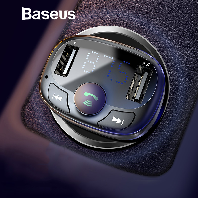 Baseus Car Charger for iPhone Mobile Phone Bluetooth Car Kit MP3 Player Handfree FM Transmitter Radio Dual USB Car Phone Charger
Baseus Car Charger for iPhone Mobile Phone Bluetooth Car Kit MP3 Player Handfree FM Transmitter Radio Dual USB Car Phone Charger