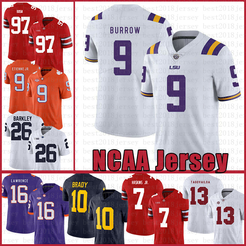college Joe Burrow LSU Tigers Jersey Clemson 16 Trevor Lawrence Travis Etienne Jr. NCAA American football Jerseys Julio Jones tom Brady FEGF, Ncaa (laohu)
college Joe Burrow LSU Tigers Jersey Clemson 16 Trevor Lawrence Travis Etienne Jr. NCAA American football Jerseys Julio Jones tom Brady FEGF, Ncaa (laohu)