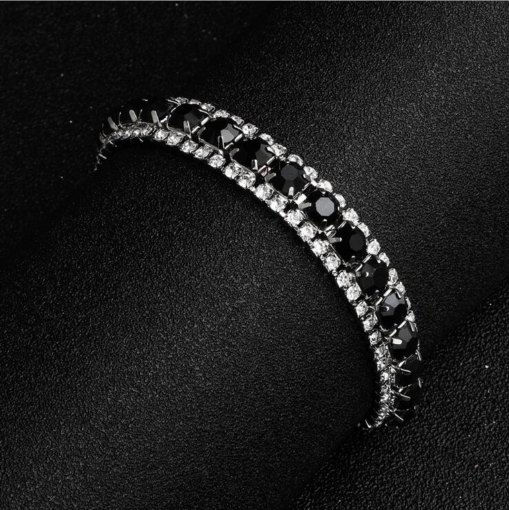 Bridal Bracelets Dazzling Blue Rhinestones Beaded Wedding for Bridal 5 Colors The Great Gatsby Bracelets Girls Party Accessories Cheap