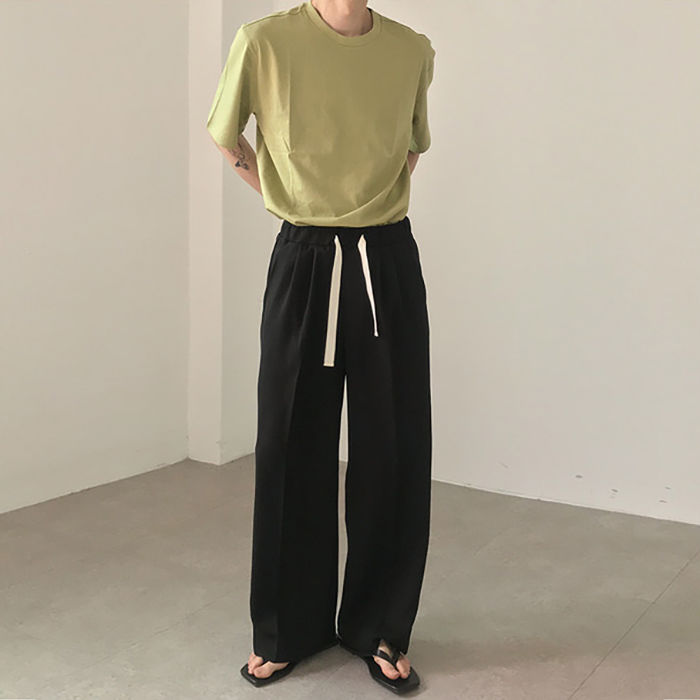 2020 Spring And Summer New Youth Popular Korean Men's Solid Color Loose Light Trousers Fashion Casual Straight Pants -XL, Black
2020 Spring And Summer New Youth Popular Korean Men's Solid Color Loose Light Trousers Fashion Casual Straight Pants -XL, Black