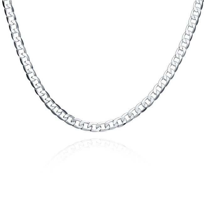 Free shipping Plated sterling silver necklace 20INCHS*6mm Men's Flat Side Necklace DHSN047 Hot sale 925 silver plate Chains jewelry
Free shipping Plated sterling silver necklace 20INCHS*6mm Men's Flat Side Necklace DHSN047 Hot sale 925 silver plate Chains jewelry