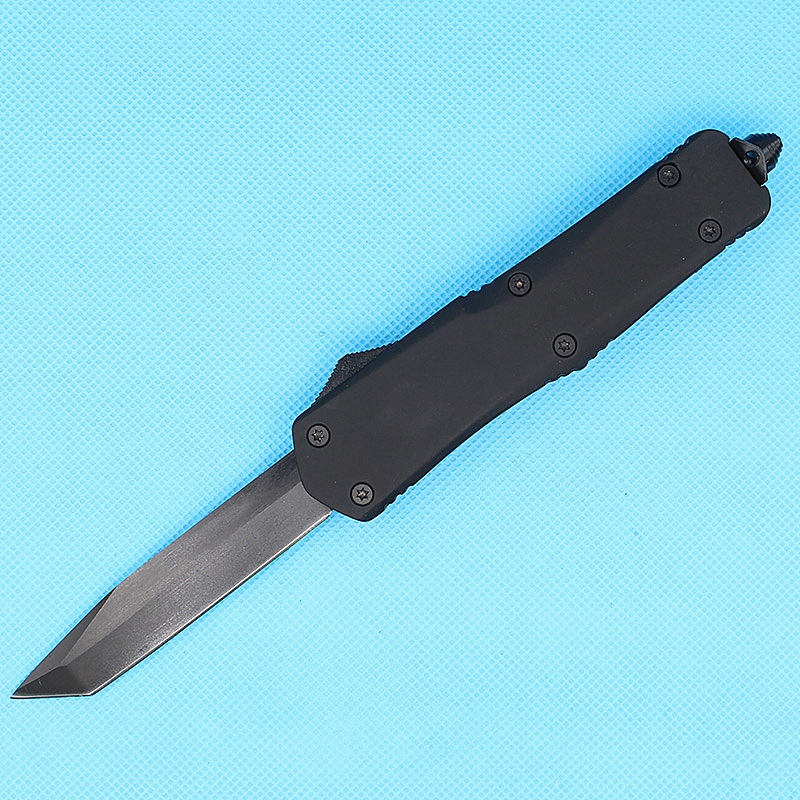 On Sale! Black A07 Large AUTO Tactical Knife 440C Single Edge Tanto Black Oxide Blade Outdoor Survival Rescue Knives With Nylon Bag
On Sale! Black A07 Large AUTO Tactical Knife 440C Single Edge Tanto Black Oxide Blade Outdoor Survival Rescue Knives With Nylon Bag