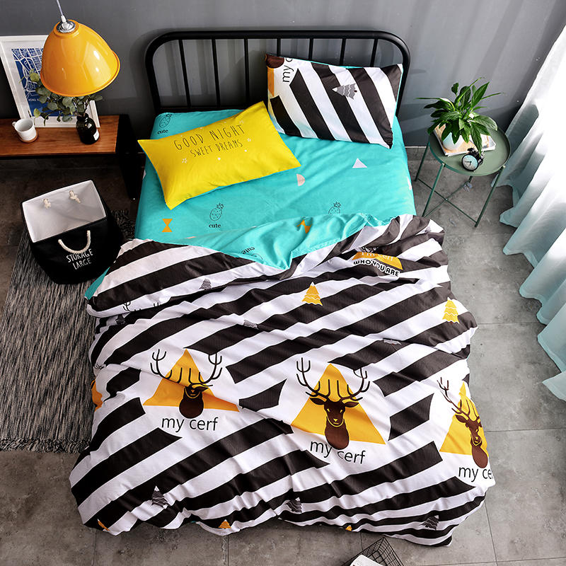 Valanorean AB Side Elk Design Bedding Set Zebra Stripes Duvet Cover Sets Blue Flat Sheet Pillowcase Quilt Cover Full Queen, Buy 2pcs pillowcase
Valanorean AB Side Elk Design Bedding Set Zebra Stripes Duvet Cover Sets Blue Flat Sheet Pillowcase Quilt Cover Full Queen, Buy 2pcs pillowcase