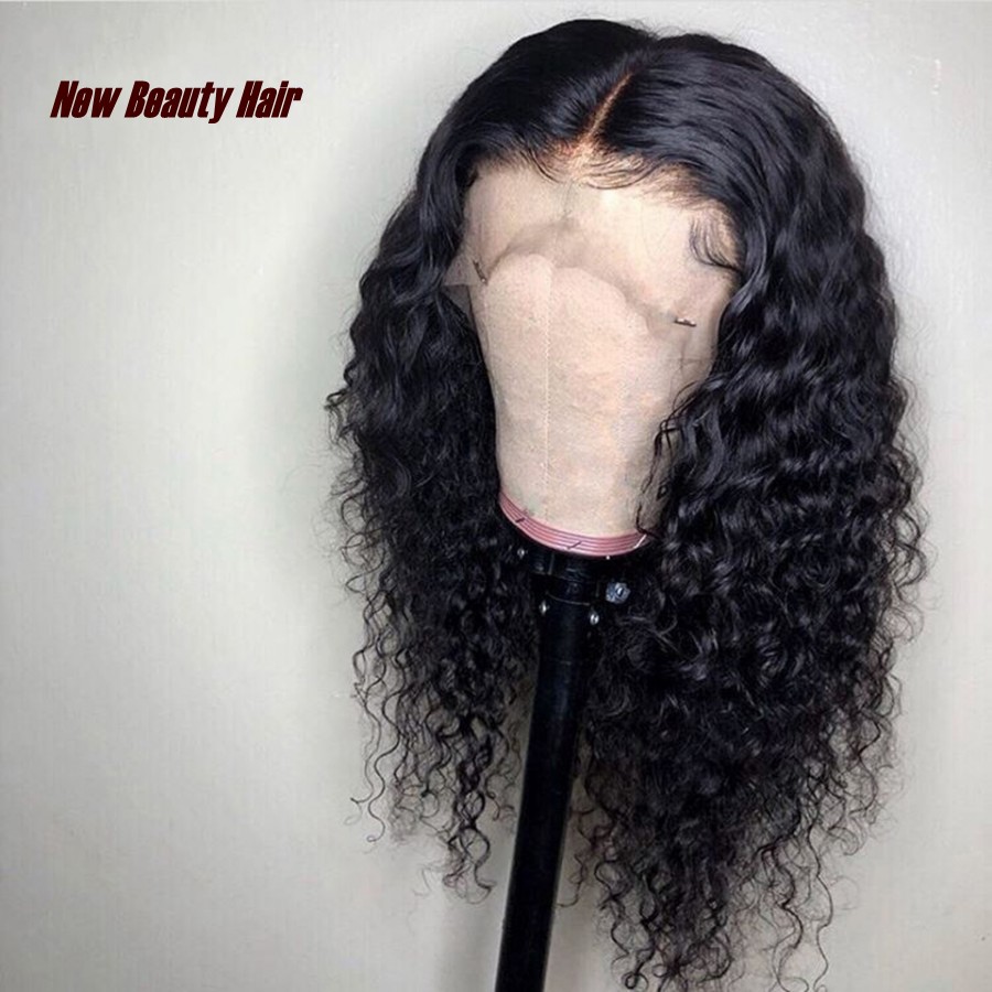 Hotselling deep Curly simulation human hair wig Pre Plucked With Baby Hair kinky curly Full Lace Front Wigs synthetic For Black women