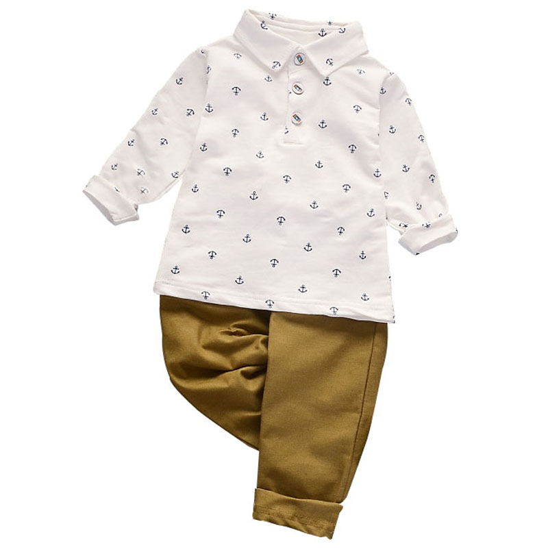 2020 Baby Boys Polo Shirt Cotton Breathable Anchor Print Infant Clothing Spring Tee Tops + Pants Children Clothes Sets 1-5 Years, Blue
2020 Baby Boys Polo Shirt Cotton Breathable Anchor Print Infant Clothing Spring Tee Tops + Pants Children Clothes Sets 1-5 Years, Blue