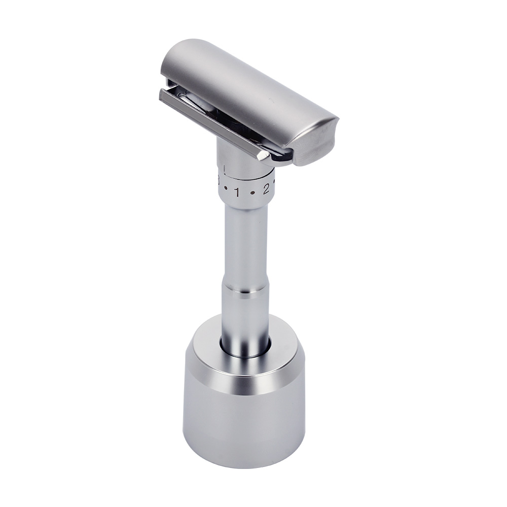 Razor Mens Adjustable Shaving Double Edge Classic Safety Razor Blade Exposure Six Levels 1 Handle 10 Blades And 1 Holder