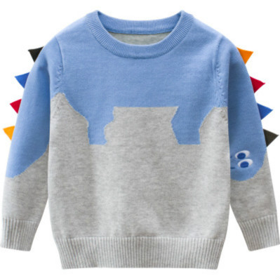 Children Designer Sweaters Kids Pullover Clothing Boys Girls Dinosaur Sweater Girls Casual Tops Warm Keeping Clothes 2020 Autumn New Trend, Sky blue
Children Designer Sweaters Kids Pullover Clothing Boys Girls Dinosaur Sweater Girls Casual Tops Warm Keeping Clothes 2020 Autumn New Trend, Sky blue