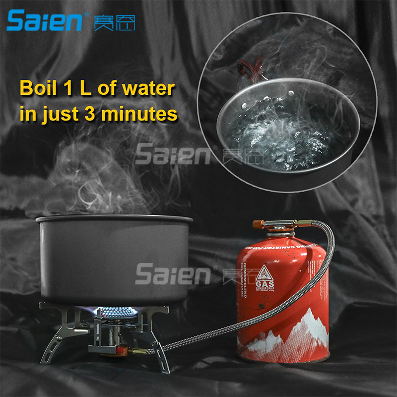 Camping Stove UltraLight Portable Mini Outdoor Stoves Gas Burner Butane Propane Picnic Equipment Backpacking