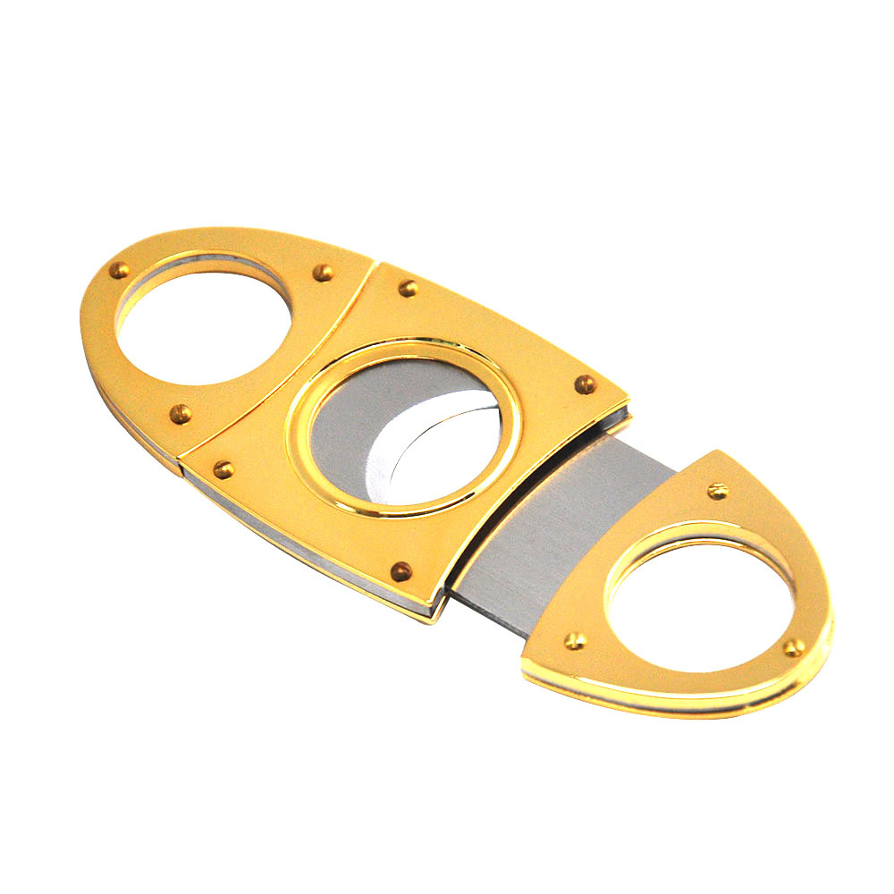 FOCUS Perfect Gold Cigar Cutter Stainless Steel Double Blades Max 62 Ring Metal Plated Clipper Cuban Cigar Cutter Knife Scissor
FOCUS Perfect Gold Cigar Cutter Stainless Steel Double Blades Max 62 Ring Metal Plated Clipper Cuban Cigar Cutter Knife Scissor