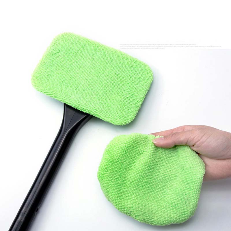 Update Handy Auto Window Cleaner Microfiber Windshield Brush Vehicle Home Washing Towel Glass Wiper Dust Remover Car Cleaning Tool