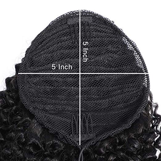 Golden Globes biggest beauty trends drawstring kinky curly ponytail human hair extension 140g ponytail clip in weave french braided ponytail