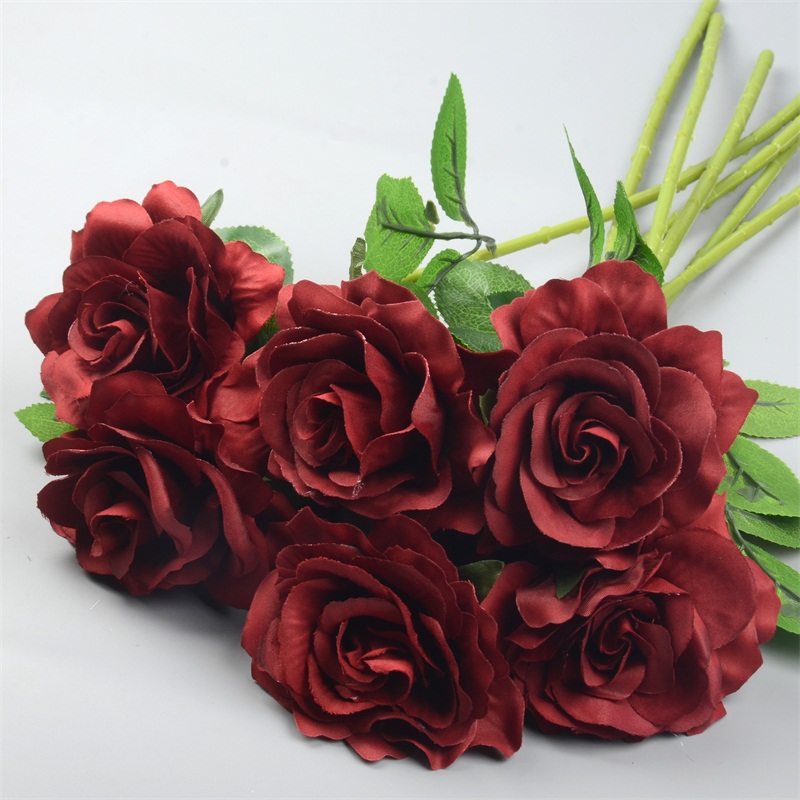 New 1pcs Cheap Silk Artificial Rose Flower Bouquet Diy Craft Room Table Accessories For Home Wedding Decoration Fake Flowers, Red
New 1pcs Cheap Silk Artificial Rose Flower Bouquet Diy Craft Room Table Accessories For Home Wedding Decoration Fake Flowers, Red