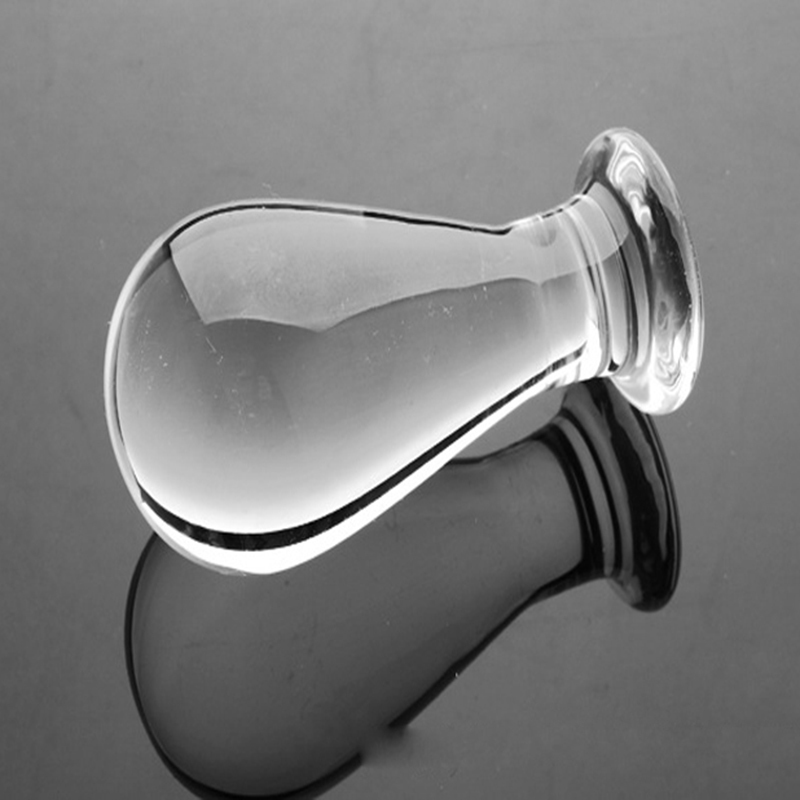 3 size Optional anal toys big anal plug glass butt plug sex toys for men big glass anal plug erotic toys Y18110402