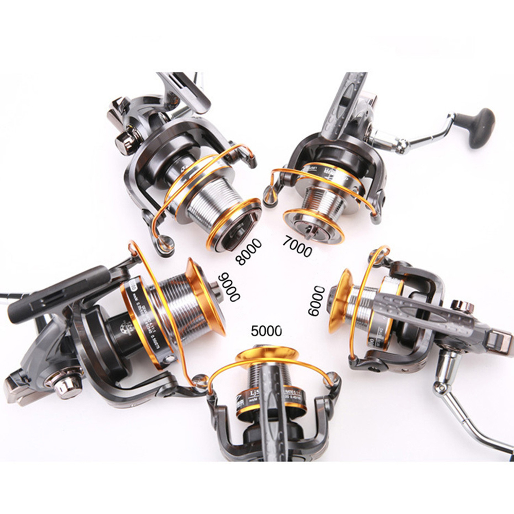 FDDL Carp Fishing Reel Spinning Reel High Speed 4.11:1 12+1BB 13Ball Bearings Left/Right LJ9000 Sea Fishing Wheel Metal Pesca T191015