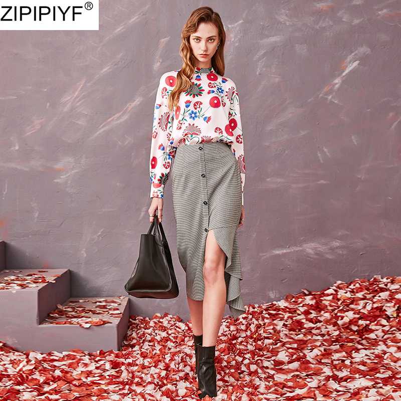 2020 New Fashion Women Two Piece Skirt Set New Spring Print O-Neck Long Sleeve Blouse + Mid-Calf Split Pencil Skirt Suits, White
2020 New Fashion Women Two Piece Skirt Set New Spring Print O-Neck Long Sleeve Blouse + Mid-Calf Split Pencil Skirt Suits, White