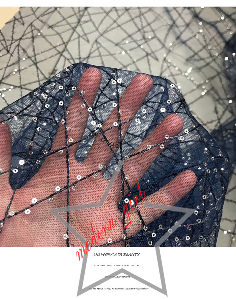Fabric sequins for Wedding Dress Prom Evening Gowns Decorations Fabric 1 Yards Free Shipping Cheap Dress Fabric
