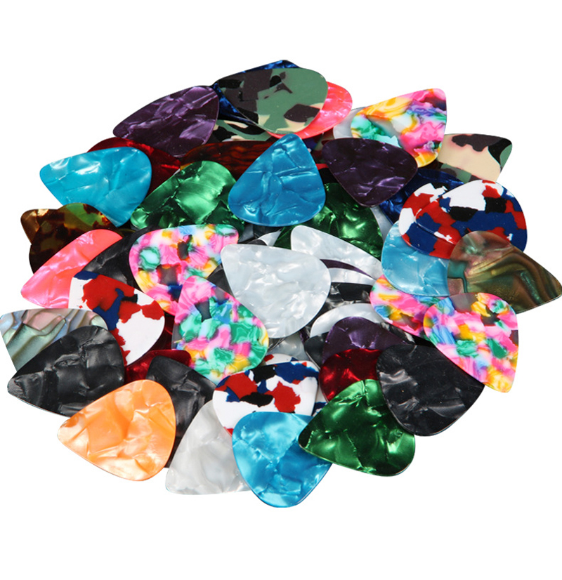 100pcs 0.46mm/0.71mm/0.96mm Random Color Celluloid Guitar Picks for Bass Electric Acoustic Guitars 
100pcs 0.46mm/0.71mm/0.96mm Random Color Celluloid Guitar Picks for Bass Electric Acoustic Guitars