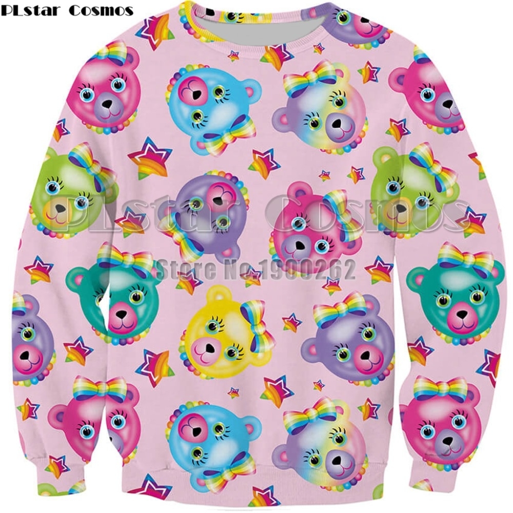 PLstar Cosmos Lisa Frank Hunter sweatshirt fashion Lisa Frank Cactus Pattern hoodies 3D print Sweatshirt Plus size S-5XL MX191113