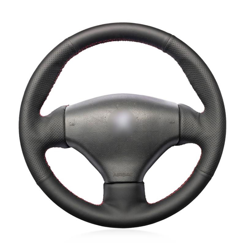 Hand Sew Black Artificial Leather Car Steering Wheel Cover for 206 1998-2005 206 SW 2003-2005
Hand Sew Black Artificial Leather Car Steering Wheel Cover for 206 1998-2005 206 SW 2003-2005