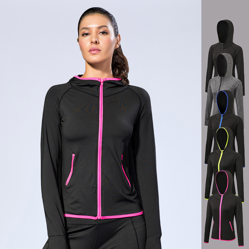 Sport Jacket Women Autumn Hoodie Zipper sportswear windbreaker Yoga Shirt Running Coats Gym Breathable Fitness Workout Jackets, Black
Sport Jacket Women Autumn Hoodie Zipper sportswear windbreaker Yoga Shirt Running Coats Gym Breathable Fitness Workout Jackets, Black
