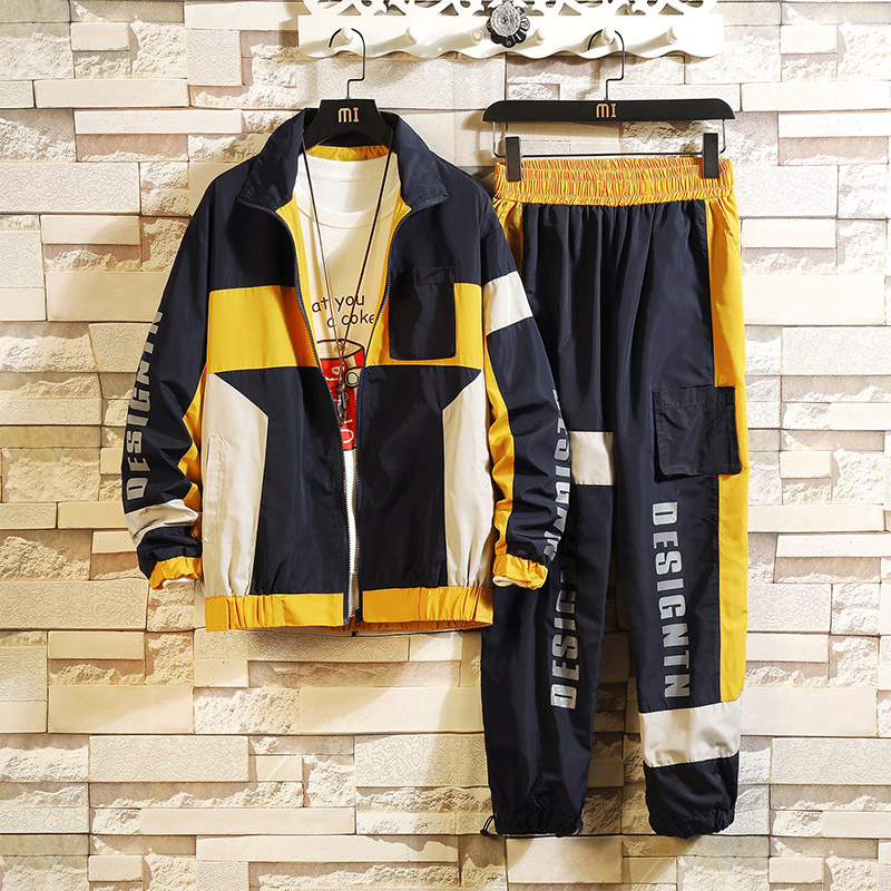 Spring and Autumn Sports Jacket Set Men Casual Joggers Sweatpants Two Piece Set Men Jogging Homme Tracksuit Jacket Winter HH50TZ, Black
Spring and Autumn Sports Jacket Set Men Casual Joggers Sweatpants Two Piece Set Men Jogging Homme Tracksuit Jacket Winter HH50TZ, Black