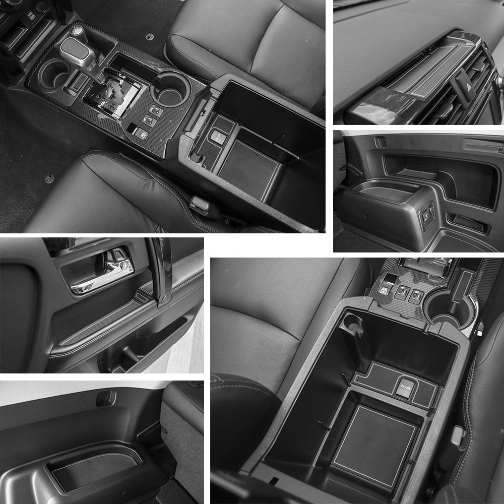 Car Door Slot Mat ,Auto Non-slip Mats,Anti-smoke Door Slot For Toyota 4Runner 2010+ Car Styling Car Interior Accessories