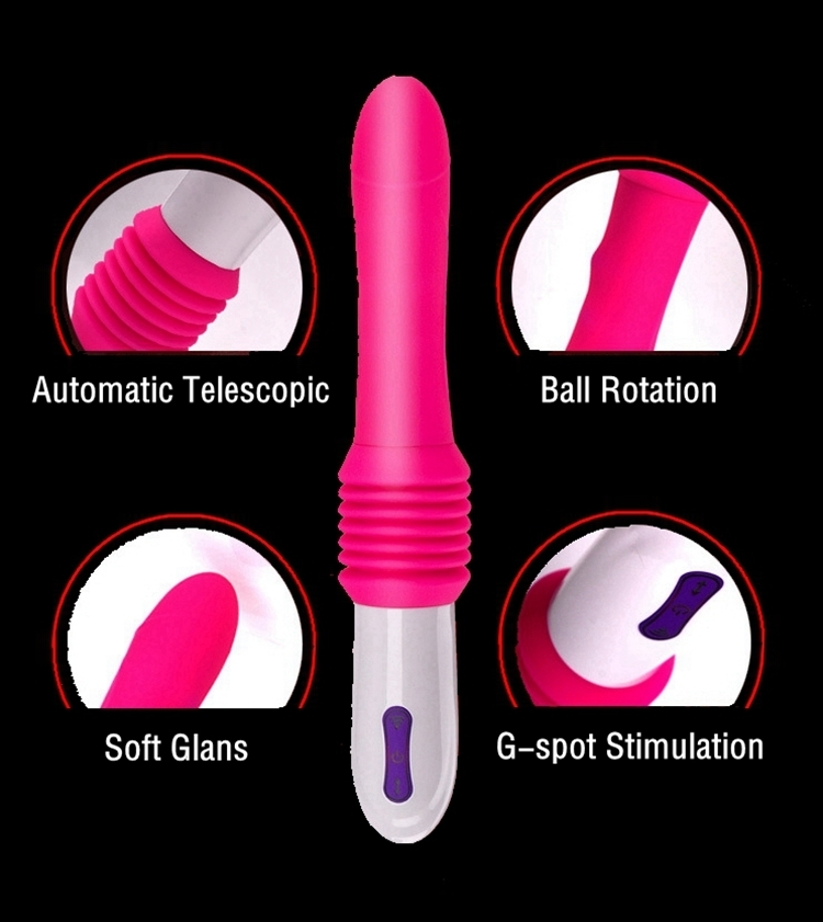 Up And Down Movement Sex Machine Female Dildo Vibrator Adult Sex Toys For Woman Hand-Free Automatic Penis With Suction Cup Y191015