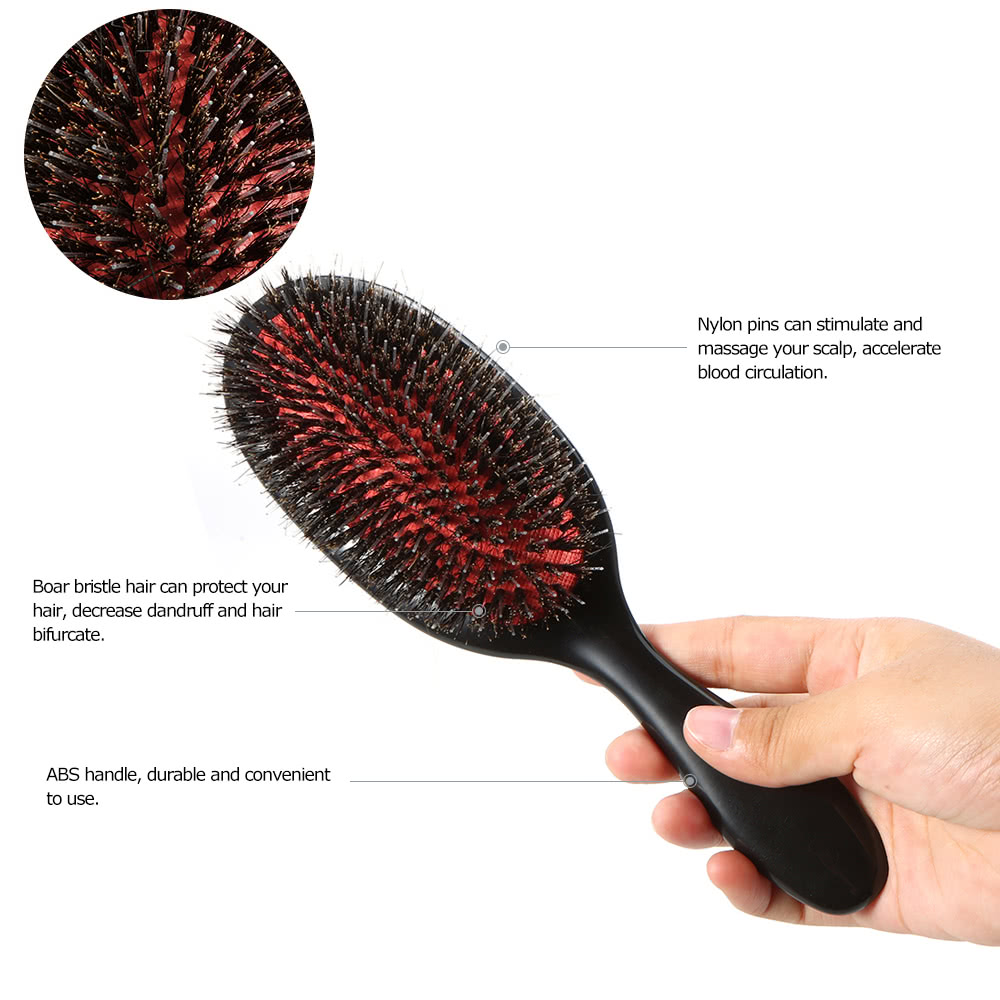 Bristle Hair Brush Scalp Nylon Hairbrush Comb Women Tangle Hairdressing Professional Anti-static Hair Combs Styling Tool
