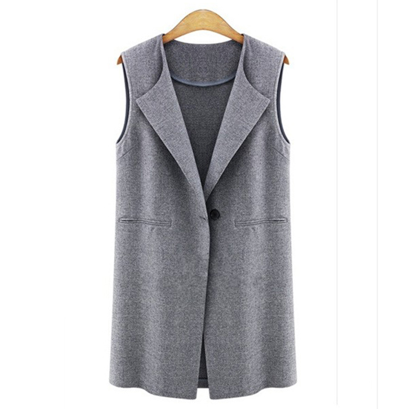 2018 Spring Autumn Womens Sleeveless Vest Jacket Long Coat Cardigan Gilets Vest Outwear Coat Cardigan Veste, Black
2018 Spring Autumn Womens Sleeveless Vest Jacket Long Coat Cardigan Gilets Vest Outwear Coat Cardigan Veste, Black