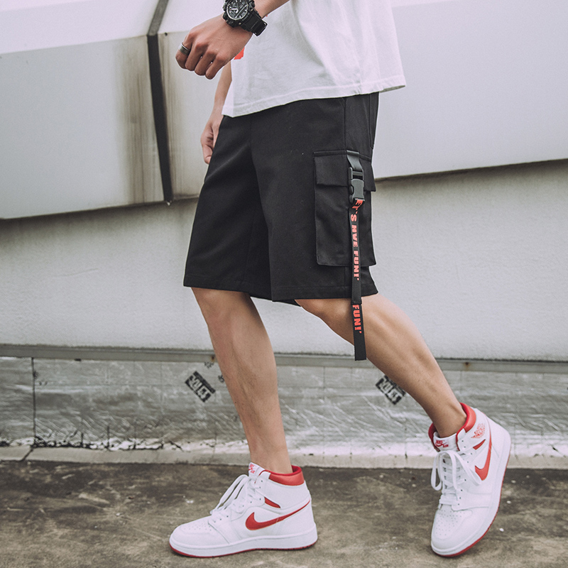 Streetwear Casual Summer Shorts Men Ribbons Hip Hop Men's Shorts Cotton Casual Side-pockets Mens Cargo Bermuda Masculina, Black
Streetwear Casual Summer Shorts Men Ribbons Hip Hop Men's Shorts Cotton Casual Side-pockets Mens Cargo Bermuda Masculina, Black