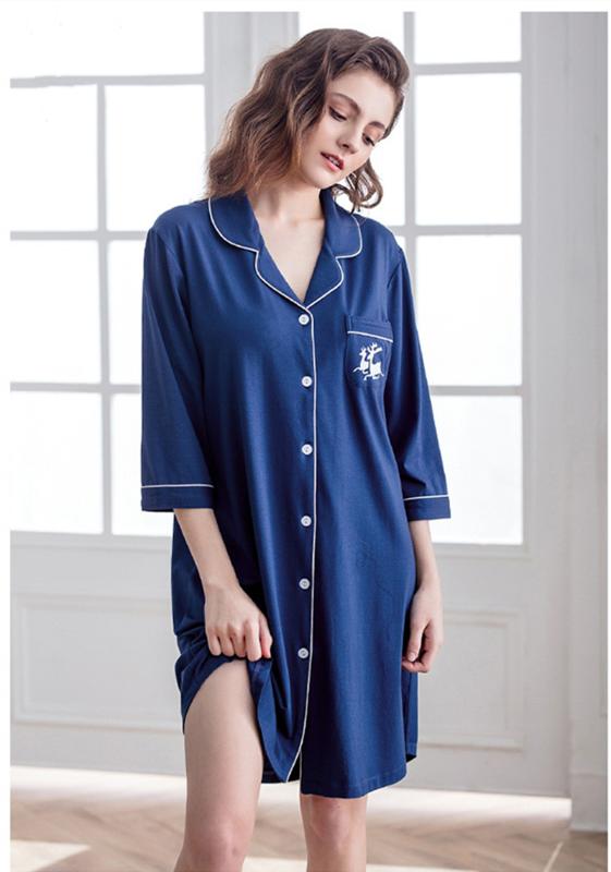 Dressing Gowns for Women Lapel Shirt Nightdress Women Modal Dress Sexy Pajamas Simple Cardigan Home Clothing, Photo color b
Dressing Gowns for Women Lapel Shirt Nightdress Women Modal Dress Sexy Pajamas Simple Cardigan Home Clothing, Photo color b