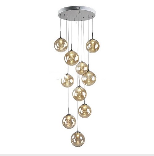 glass balls chandelier Staircase chandelier modern minimalist restaurant creative personality livingroom crystal duplex long chandelier G9
glass balls chandelier Staircase chandelier modern minimalist restaurant creative personality livingroom crystal duplex long chandelier G9