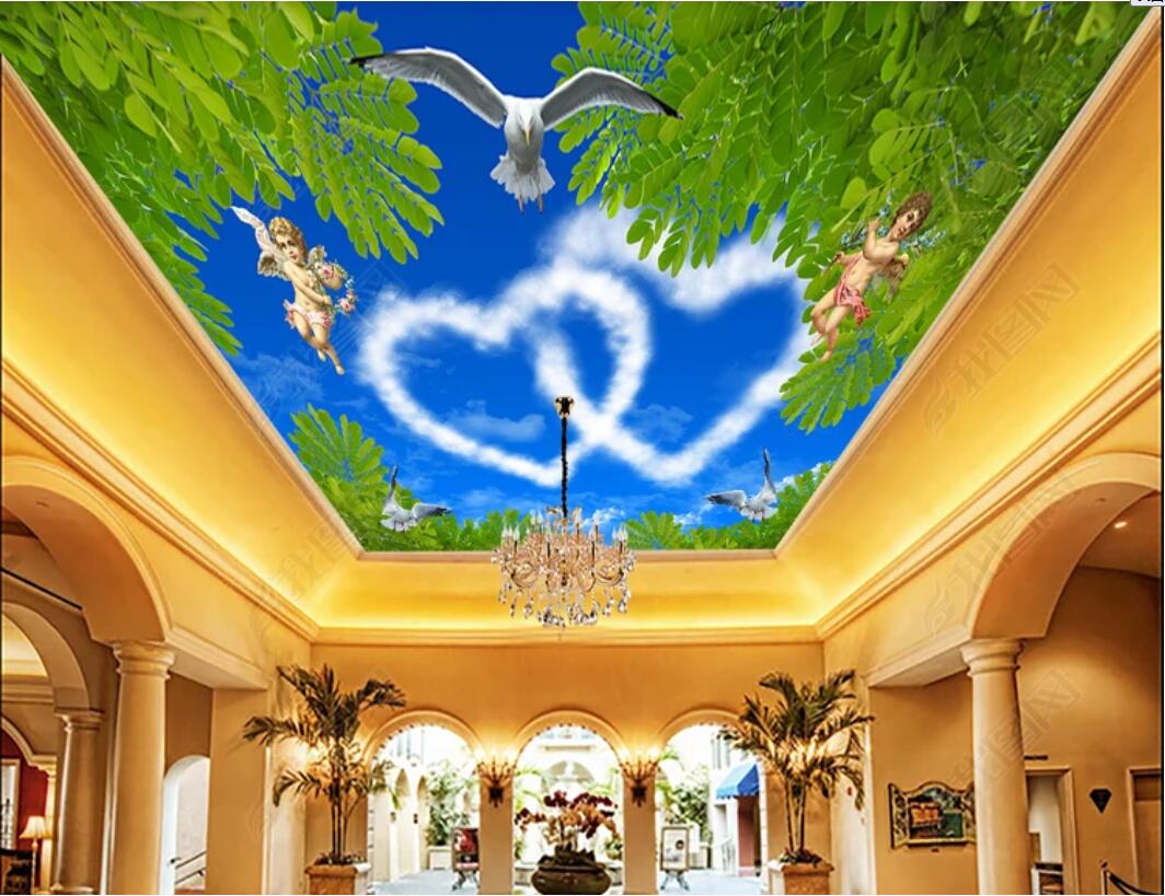 3d ceiling murals wallpaper custom photo non-woven wall murals Romantic love zenith angel ceiling zenith mural home decor wall art pictures, Sky blue
3d ceiling murals wallpaper custom photo non-woven wall murals Romantic love zenith angel ceiling zenith mural home decor wall art pictures, Sky blue
