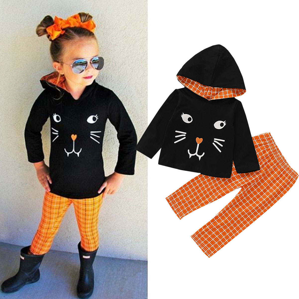 2020 Hot sale new Halloween Toddler Infant Baby Girl Clothes Hooded Top Sweatshirt Pants Outfit Baby Girl Clothes, Customize
2020 Hot sale new Halloween Toddler Infant Baby Girl Clothes Hooded Top Sweatshirt Pants Outfit Baby Girl Clothes, Customize