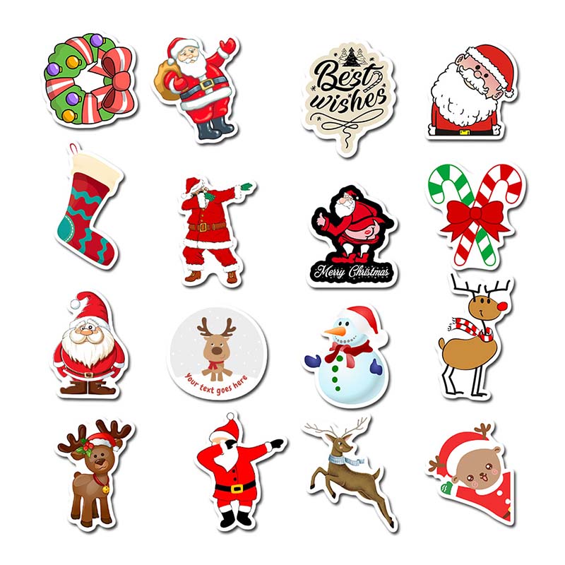 Christmas Stickers and Decals Designs Vinyl Decals DIY Decorations for Skateboard Laptop Car Luggage Motorcycle Computer
