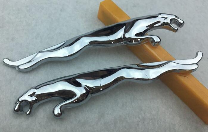 2019 1 Pair 3D Alloy Metal Side Door Trunk Emblem Decal Car Styling Rear Badge Sticker for Jaguar X S F type XK XJL