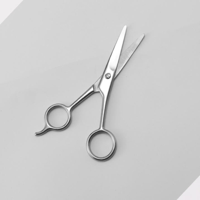 Stainless Steel Beard Scissor Hair Trimmer Beard Mustache Shaving Shear Scissor Eyebrow Bang Scissor Men Beard Shaver Tools F3851