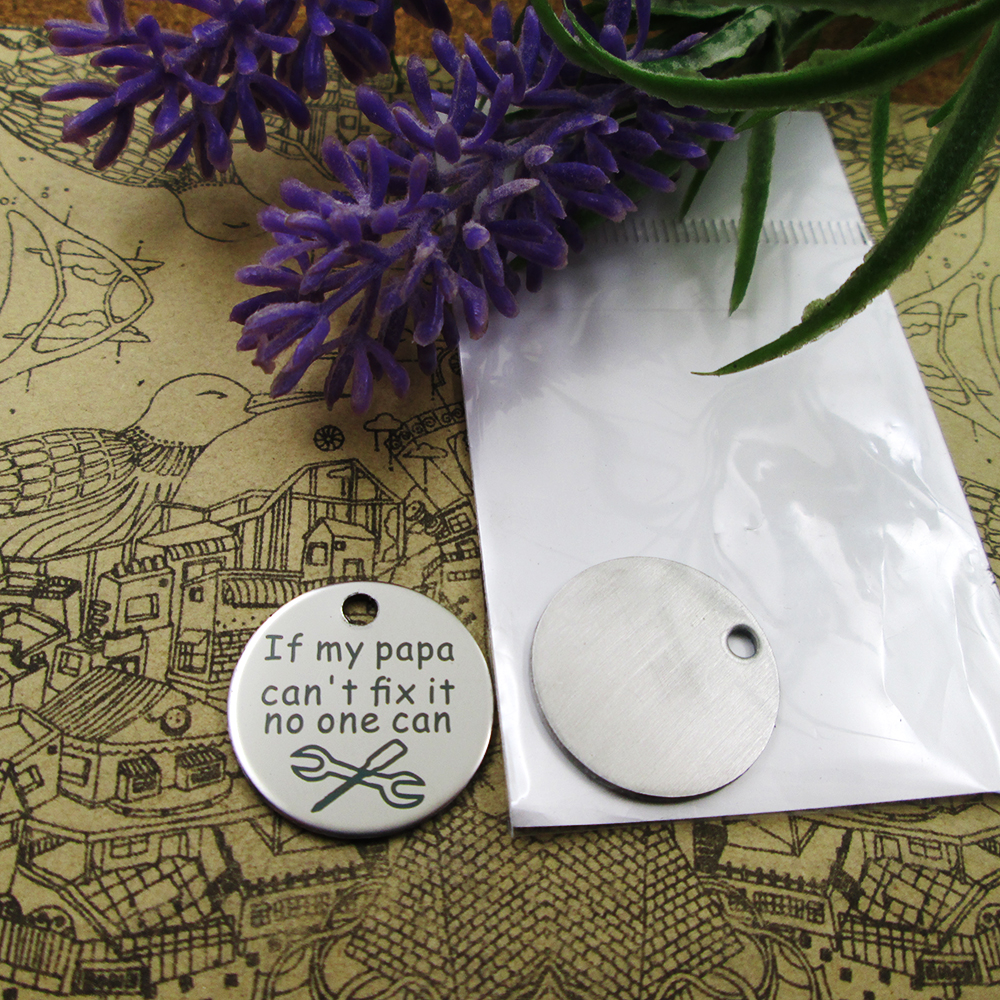 40pcs--"If my papa can't fix it no one can"stainless steel charms more style for choosing DIY Charms pendants for necklace
40pcs--"If my papa can't fix it no one can"stainless steel charms more style for choosing DIY Charms pendants for necklace
