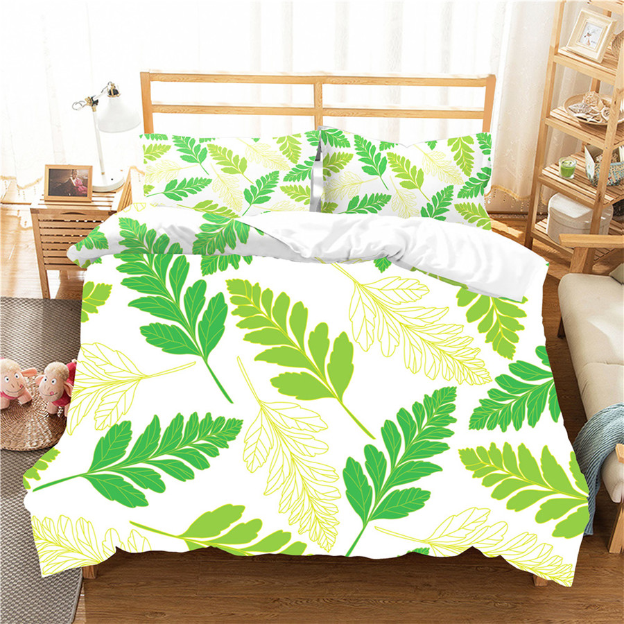 A Bedding Set 3D Printed Duvet Cover Bed Set Tropical Green Plant Home Textiles for Adults Bedclothes with Pillowcase #RDZW46, As pic
A Bedding Set 3D Printed Duvet Cover Bed Set Tropical Green Plant Home Textiles for Adults Bedclothes with Pillowcase #RDZW46, As pic