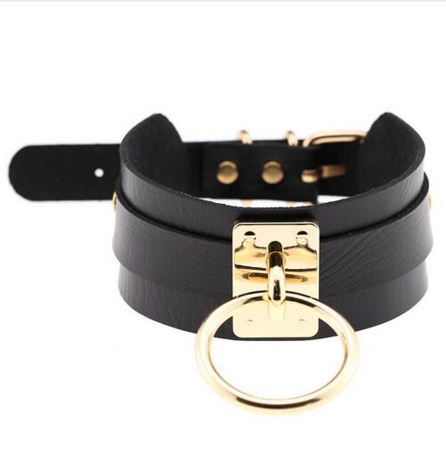 Big leather Choker women Bondage lace Choker collare goth chocker wide gold color statement necklace maxi jewelry GB356
Big leather Choker women Bondage lace Choker collare goth chocker wide gold color statement necklace maxi jewelry GB356