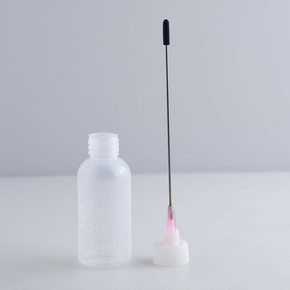 Luer Lock Bottles Needle Tip Plastic Applicator Squeeze 30ml/50ml Blunt Tip 14G and Seal Cover Strong connection