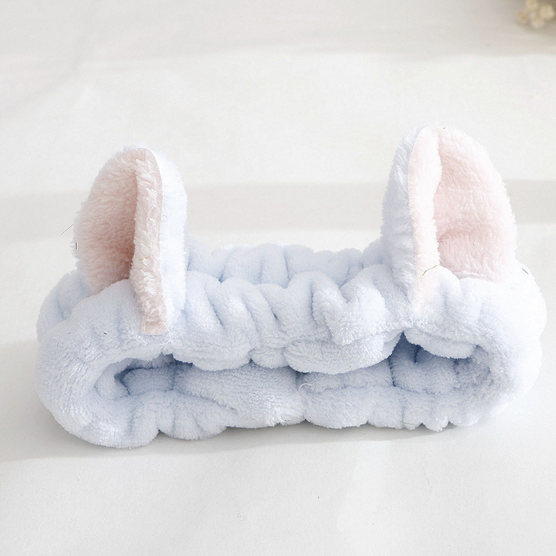 Towel Lovely Elastic Cat Ears Headband Girls Makeup Face Clean Washing Spa Head Ornaments For Women Towel