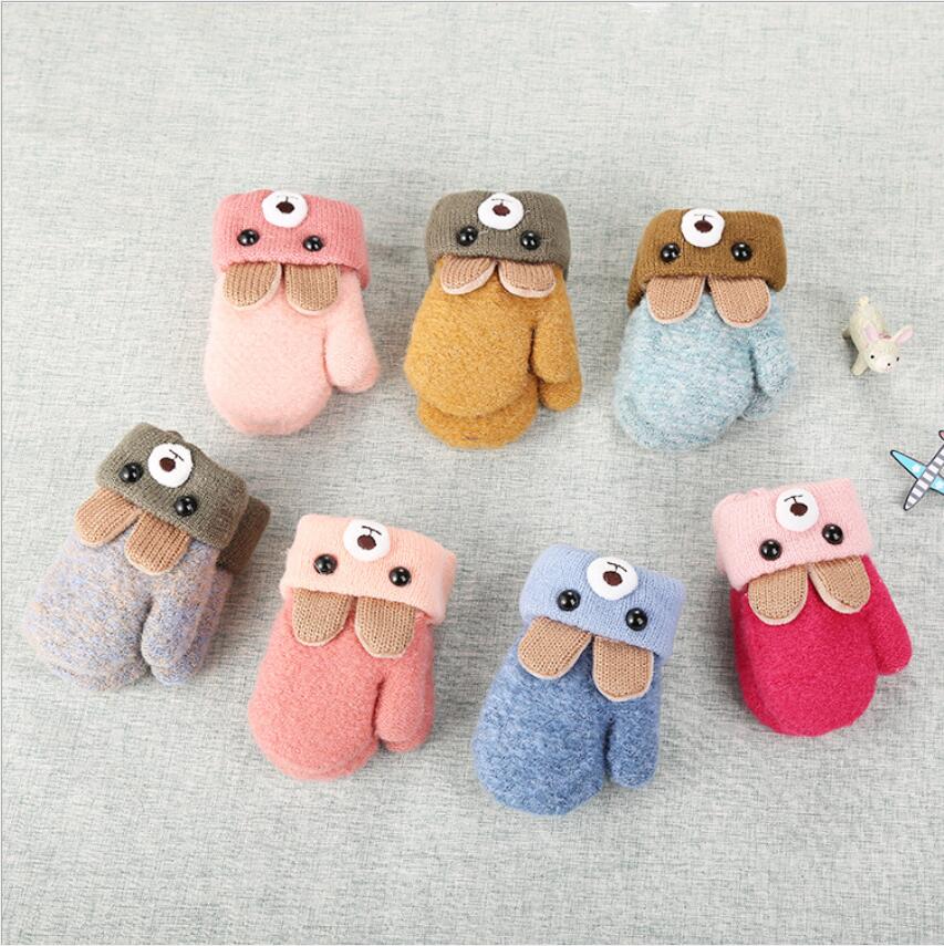 0-3 years old cute ears bear cartoon children's gloves winter knitted wool double layer plus velvet thick warm, Image information
0-3 years old cute ears bear cartoon children's gloves winter knitted wool double layer plus velvet thick warm, Image information